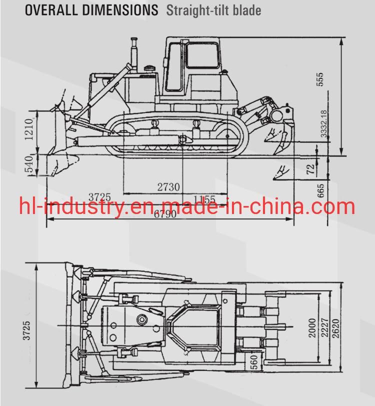 Shantui Sem Hbxg Zoomlion Crawler Bulldozer SD22 SD16 SD26 SD32 Sem816 Sem818 Sem822 SD5K SD6K SD7n SD8n Model Road Construction Machinery Bulldozer Earthmoving