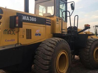 Used Komatsu Wa300/Wa320/Wa380/Wa420/Wa470/Wa500/Wa600 Wheel Loader with Whole Hydraulic Transmission System in Good Condition