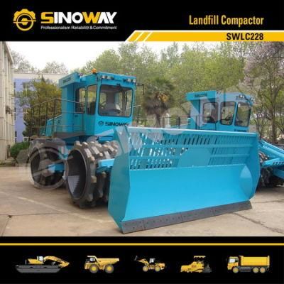 Brand New 4X4 28ton Trash Landfill Compactor for Crushing Garbage.