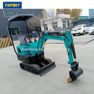 Cheap Price Earthing Moving Small Mini Hydraulic Digger Excavator with Earth Drill