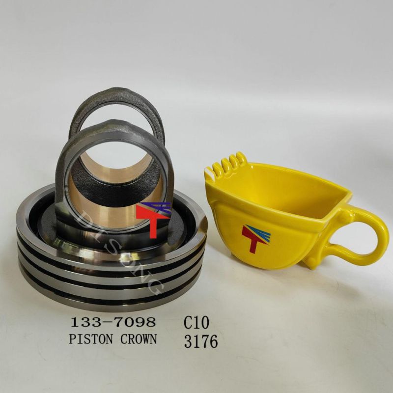 High-Performance Diesel Engine Engineering Machinery Parts Piston Crown 133-7098 for Excavator Parts 3176 Engine Parts C10 Generator Set
