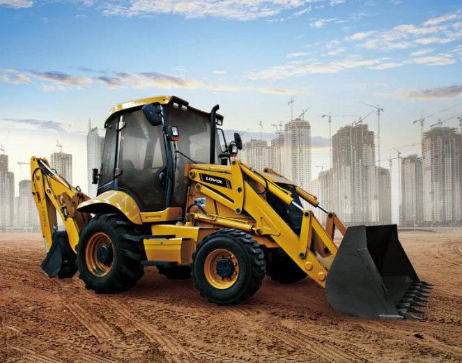 Lovol High Quality Brand New 0.18 Cbm Bucket Backhoe Loader Flb468-II