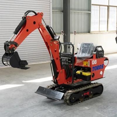 800kg Hydraulic Mini Excavator Mini Digger Loader Bagger with Competitive Prices Meet CE ISO Certification