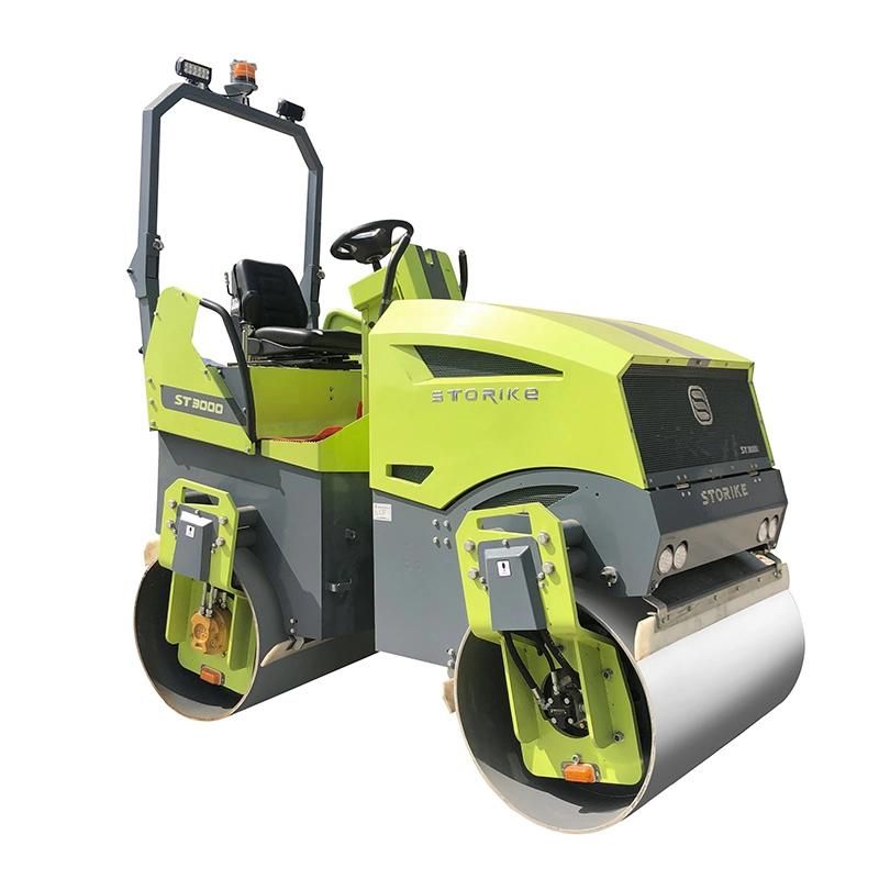 Full Hydraulic 3ton Double Vibration Soil Compactor Roller