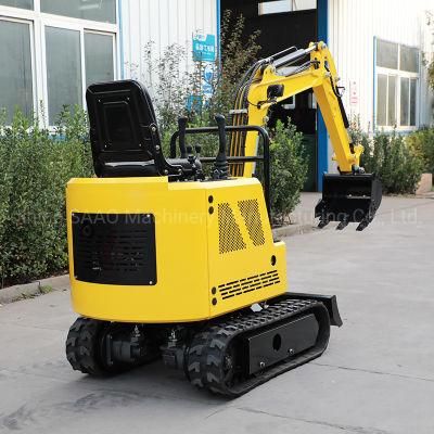 Hot Sale 1 Ton Mini Excavator Crawler Excavator with Diesel Engine