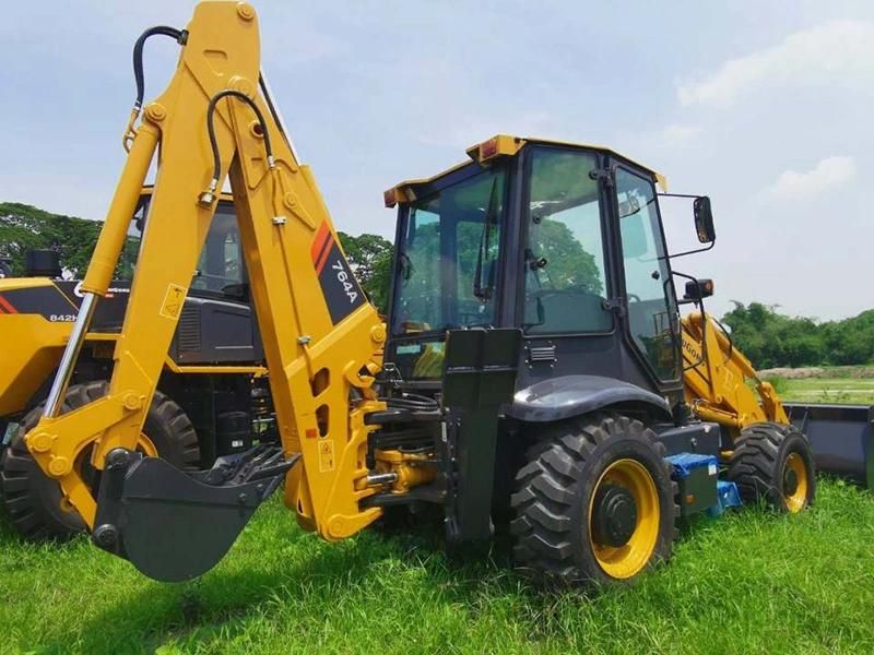 Cheap Liugong Clg764 Backhoe Loader with Hydraulic Breaker