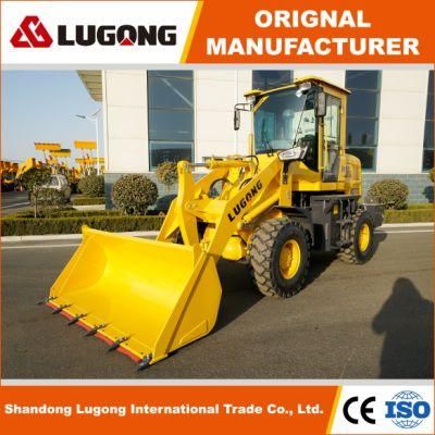 Lugong 0.9 Bucket Capacity Front Wheel Loader with Attachments