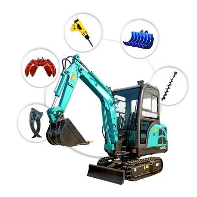 Newest Price Micro Bagger Digger Mini Excavadora 1.8ton Mini Escavatore Small Retro Excavadora Pelle Prices with Swing Boom