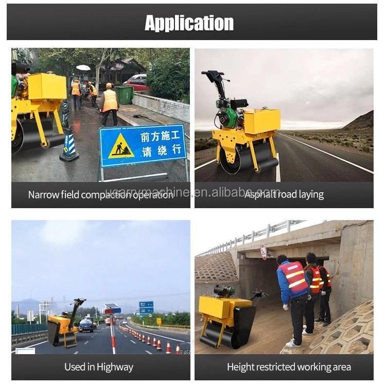 330 Kg Roadway Walk-Behind Single Drum Road Roller