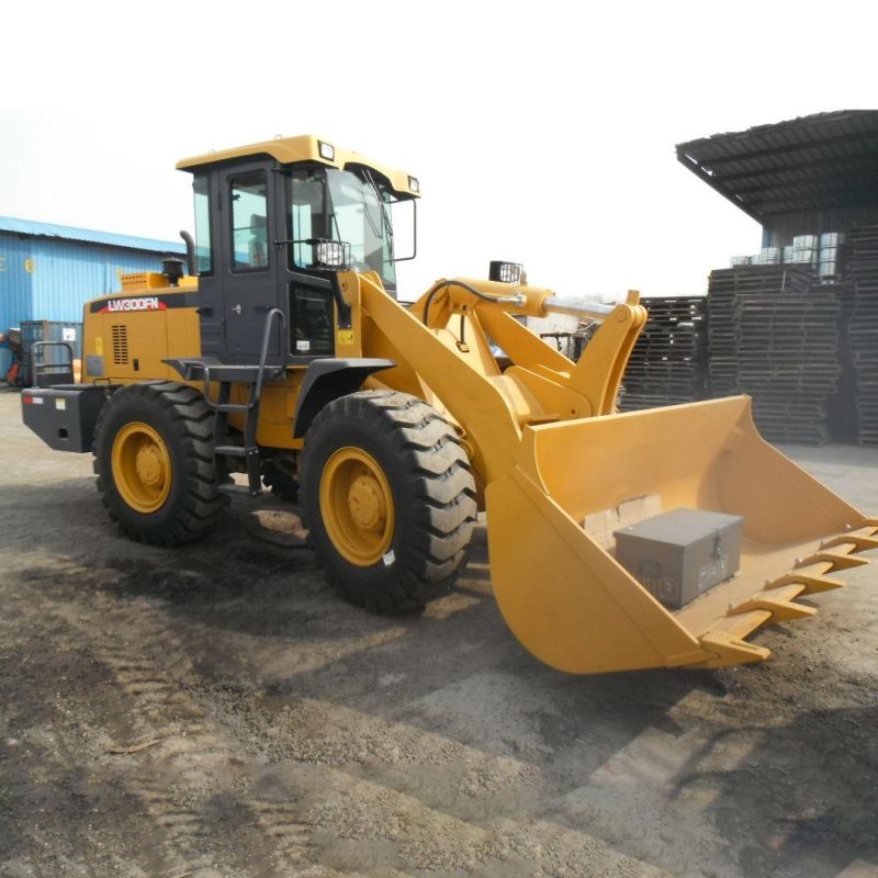 China Brand Small 3ton Front End Bucket Loader Lw300fn Wheel Loader