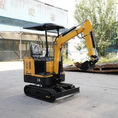 Hot Sale Hydraulic Type Excavator 1.5 Ton Excavator with Roof