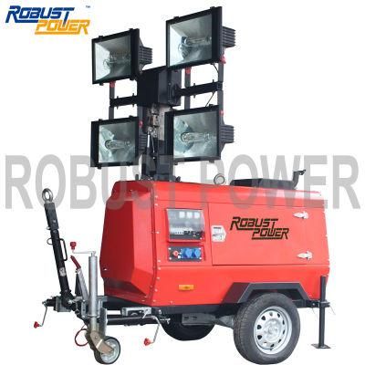 4*1000W Diesel Light Tower Rplt-6800