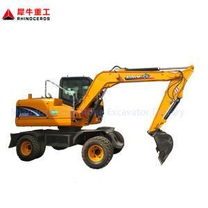 Rhinoceros Xn90-Y Wheel Crawler Excavator, 8ton Excavator for Hire, Japan Yan Mar Engine