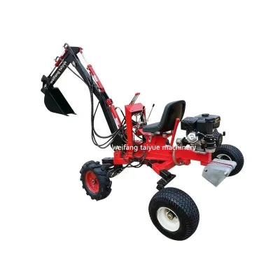 Self Power 4 Wheel or 2 Wheel Type Backhoe Sale, Mini Backhoe Towable