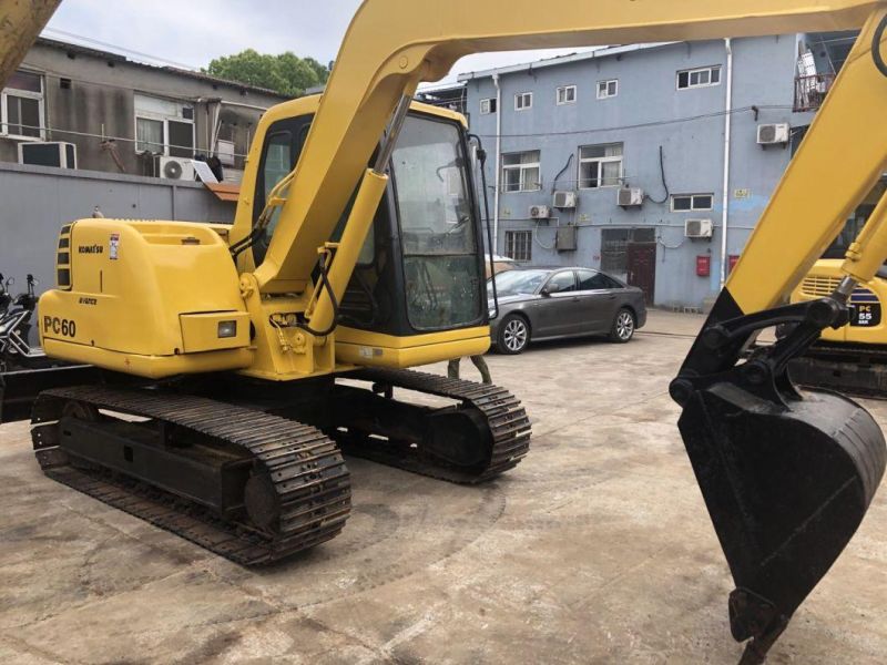 Japan Origin Excellent Used Komatsu 6t Mini Excavator PC60-7 PC60 Excavator