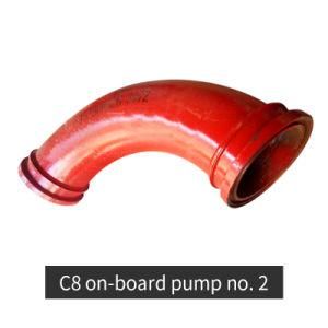 Bend Pipe Elbow of Concrete Pump Parts C8 Car Pump with No. 2 Bend Dn6.9&quot;90r420