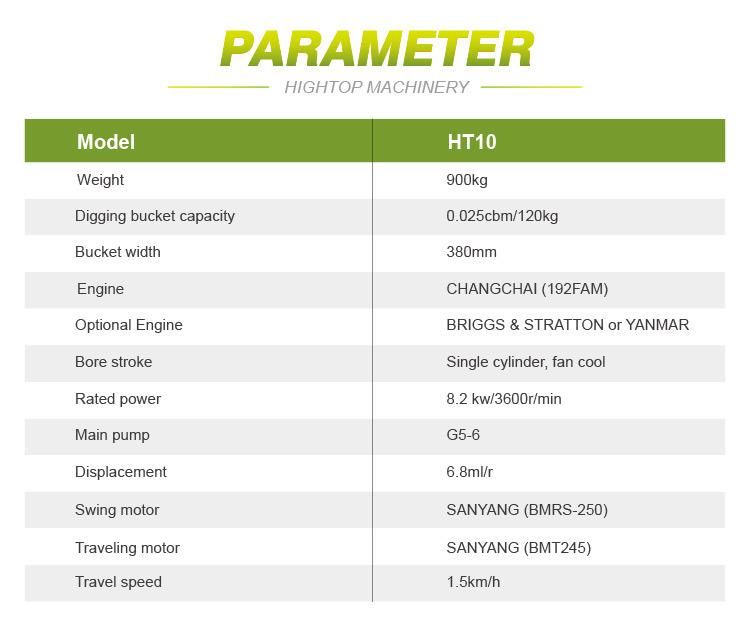 Hot Sale! ! ! 1t Mini Excavator with EPA/Ce, ISO Certificate