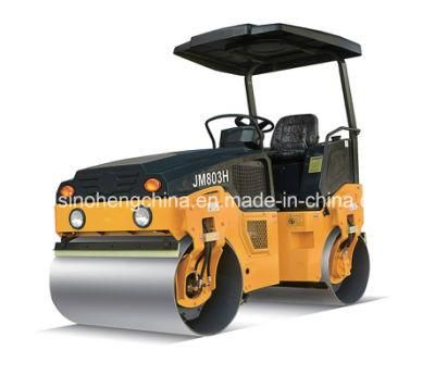 Jm803h Full Hydraulic Double Drum Vibratory 3 Ton Mini Road Roller