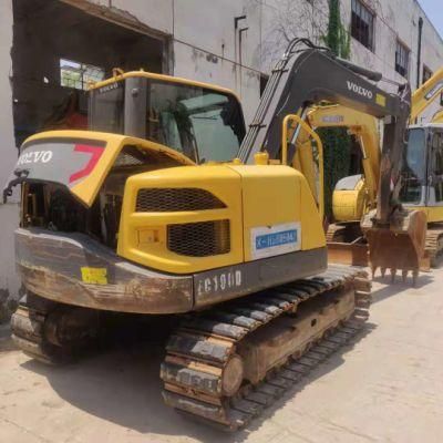 Good Quality China Small Digger Construction Machine Used Excavator and Digger Volvo Ec110d 11t Cheap Disposal