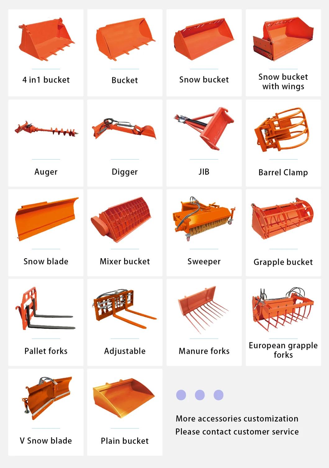 1.5ton Xinchai EU3 36.8 Mini Front End Loader Compact Backhoe Wheel Loader with CE