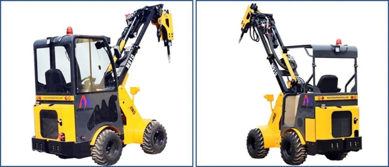 Rock Hammer Front End Telescopic Mini Wheel Loader