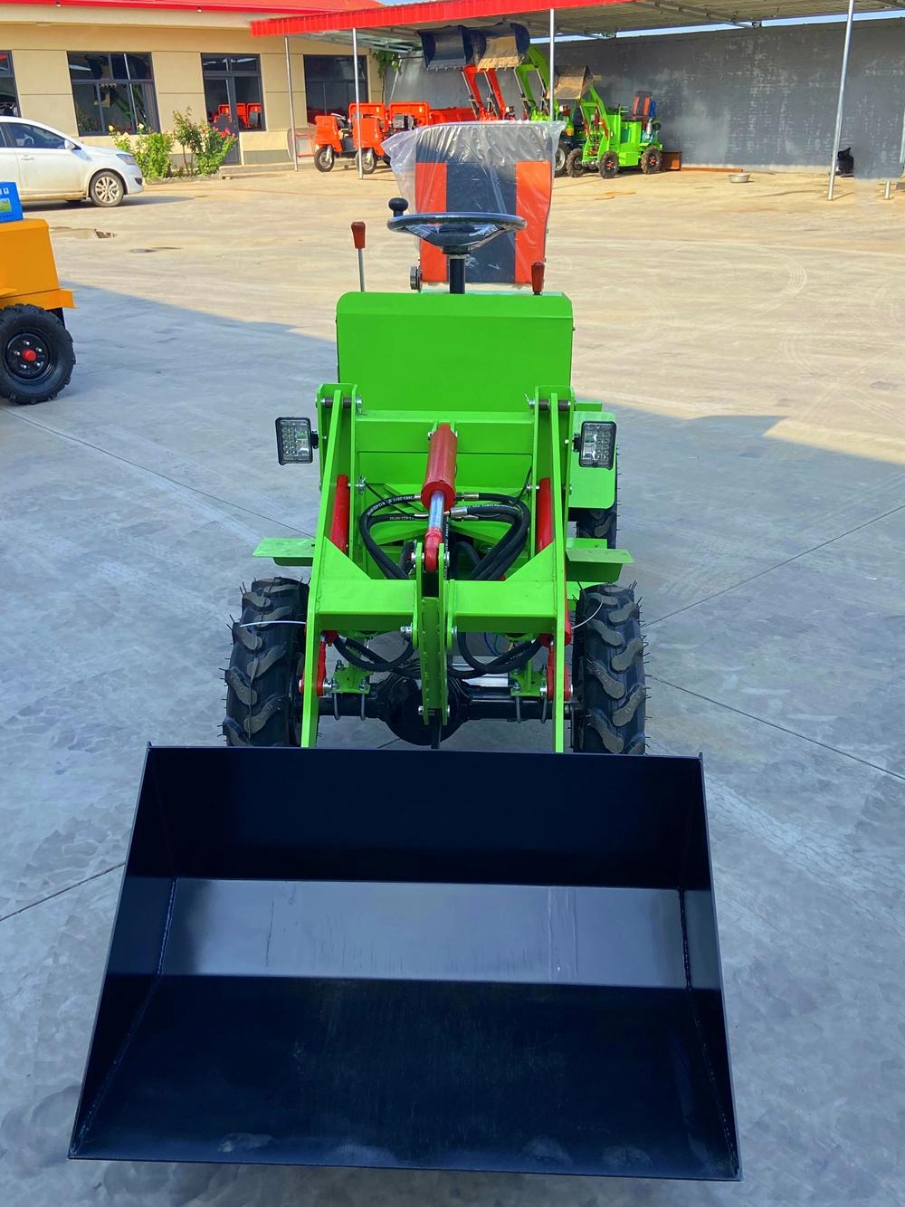 China Ht-50 Small Farming Cheap Electric Mini Front End Compact Battery Wheel Loader for Sale