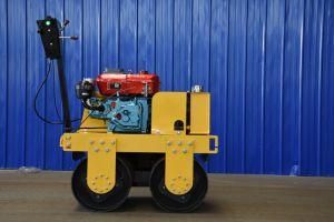 600 Double Wheels Hot Sale 1 Ton Vibratory Compactor Road Roller Construction