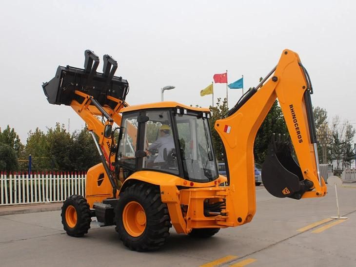 Xiniu Mini Digger Backhoe Wheel Loader Xn880 0.8 Ton