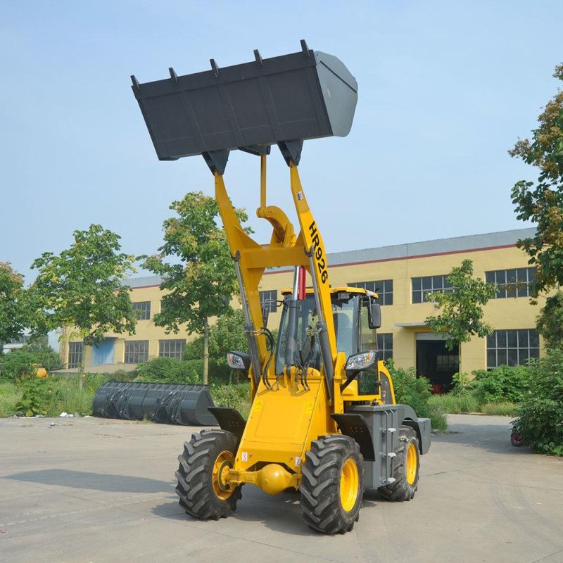Hr926 2.6ton Mini Small Wheel Loader Mini Front End Loader with Spare Parts Cheap Price