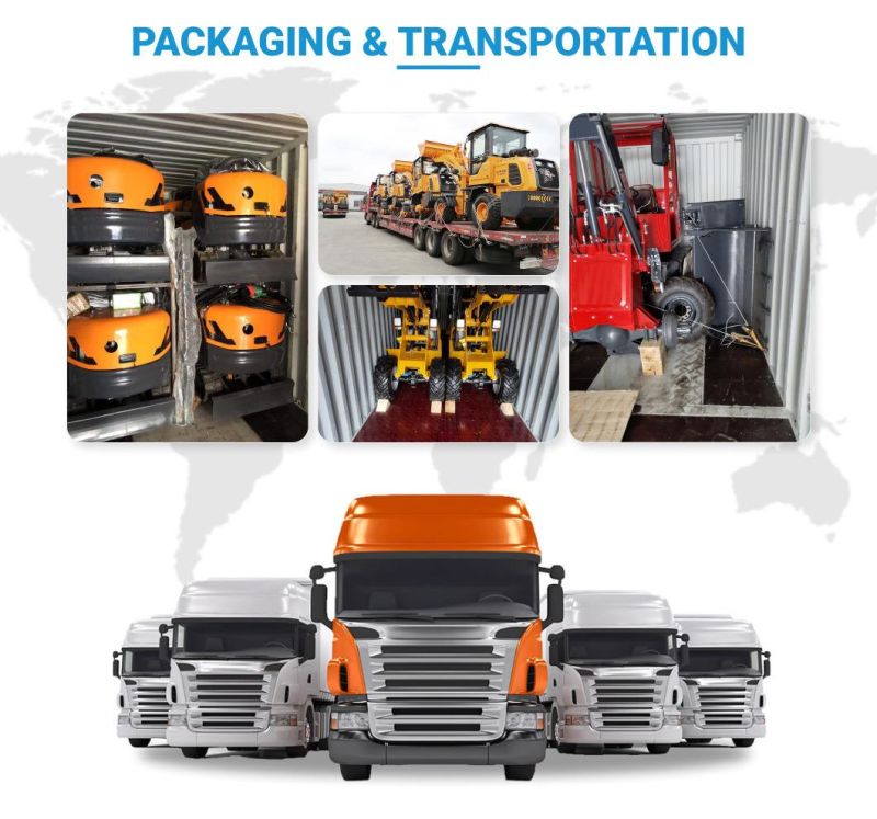 Wheel Loader with All Kinds of Attachment and Powerful Engine