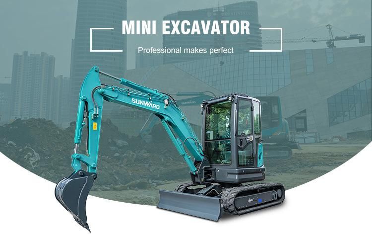 Sunward Swe25f Towable Excavator Small Bagger with Cheapest Price