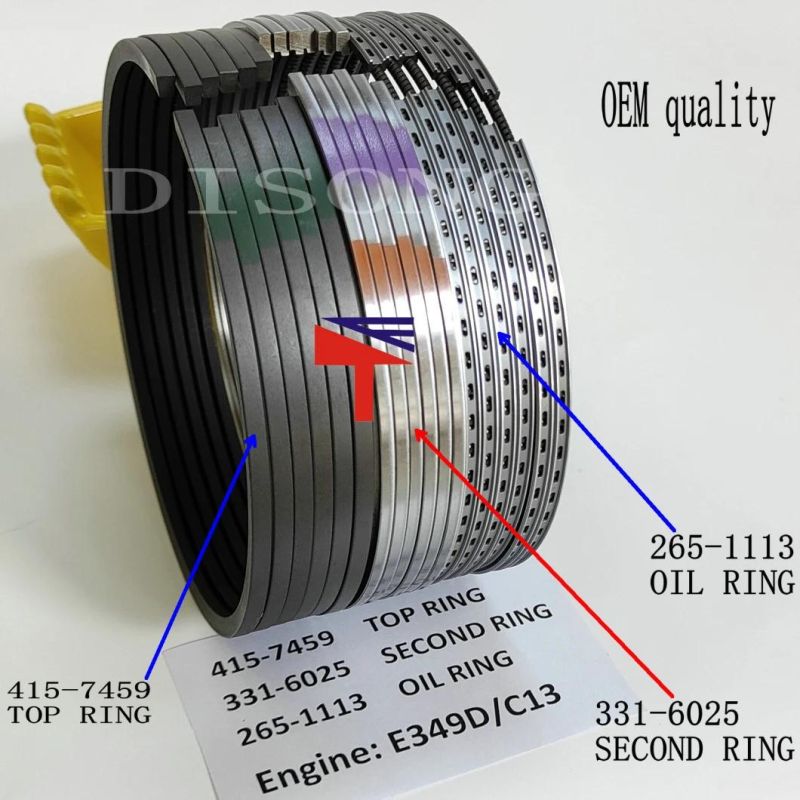 High Quality Diesel Engine Mechanical Parts Piston Ring 265-1113 331-6025 415-7459 for C13 C1 Engine 966h Loader Parts Generator Set