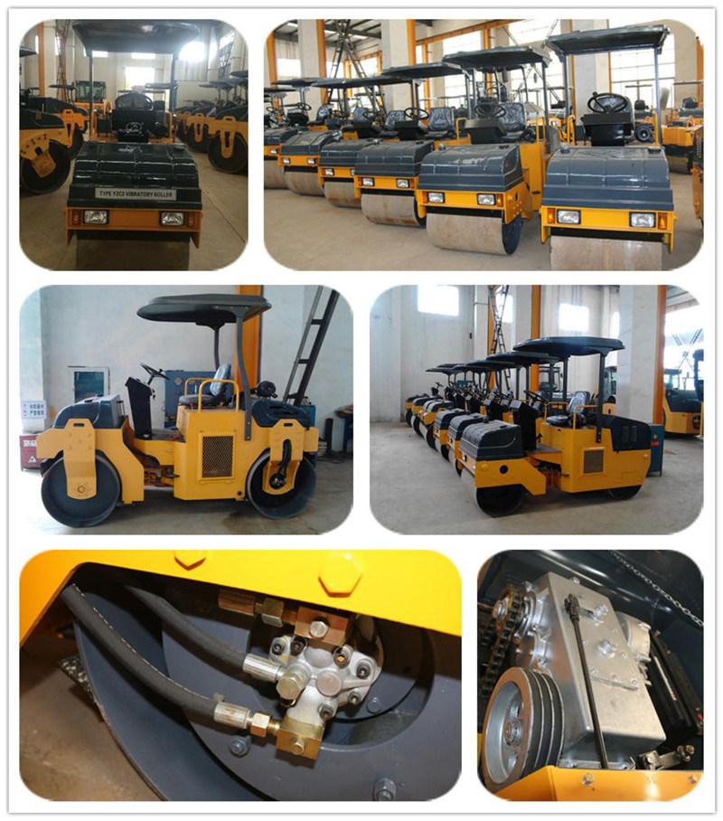 Construction Machinery Chinese 6 Vibration Double Drum Road Roller