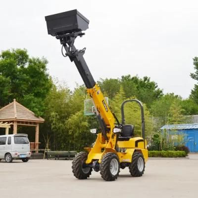 Telescopic Loader Long Boom with 4 Wheel Steering