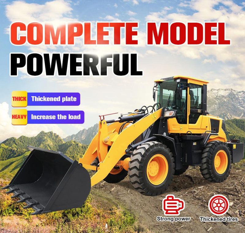 Multifunctional Wheel Hydraulic Mini Loader 1 Ton 2 Ton 3 Ton 5 Ton Loader Small Front End Articulated Mini Wheel Loader Factory Price for Sale