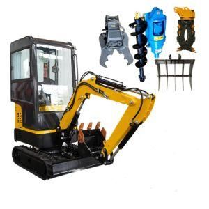 Free Shipping New Design Digging Machine Small Mini 1 Ton Hydraulic Crawler Excavator Prices for Sale