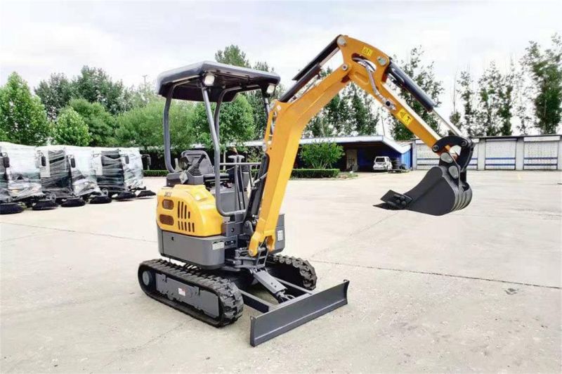 China Factory Wholesale 0.6/0.8/1/1.2/1.5/2/3 Ton Mini Mini Excavator Backhoe Excavator Crawler Excavator Tailless Excavator Construction Site/Farm/Garden CE CE