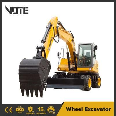China Manufacturer 3 to 17 Ton Wheeled Excavator Price for Sale
