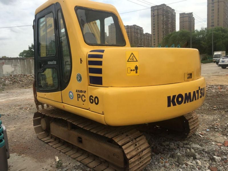 Japan Imported 6t Komatsu PC60-7 Crawler Excavator Bucket Size 0.3m3