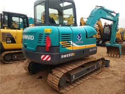 Cheap Selling Used Excavator Sunward Swe60e 6ton Excavator Crawler Small Excavator
