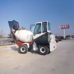 Automatic Self-Loading, Automatic Water Adding, Automatic Mixing and Automatic Material Discharging Concrete Mixer