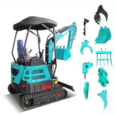Best Selling 2 Ton Mini Crawler Hydraulic Excavator Farm Garden Diesel Excavator for Sale