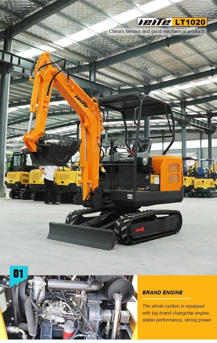 China Mini Excavator Hydraulic Crawler Excavator Hydraulic Quick Coupling 2.0ton