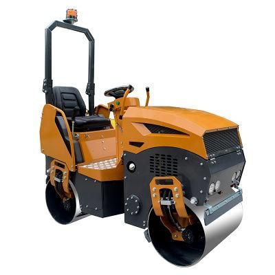 New Type Air-Cooled Diesel Type Road Roller Driving Type 1 Ton Double Drum Compactor Roller