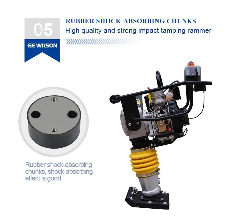Gasoline Soil Tamping Compact Rammer with Factory Price