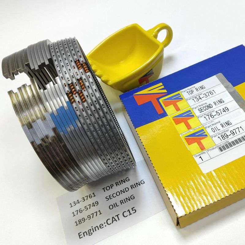 High Quality Diesel Engine Mechanical Parts Piston Ring 134-3761 176-5749 189-9771 for Buildozer D8n D8l D9l Wheelloader 980h Engine 3406 C15 Generator Set