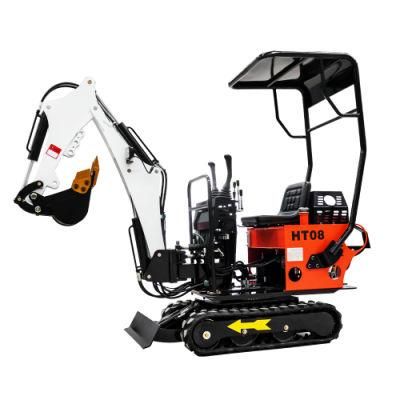 Ht08 Micro Small Digger for Sale Hydraulic Bagger China Mini Excavator