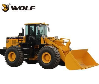 Wolf Zl60g Construction Front Wheel Loader with Bucket 3.5m3 Capacity