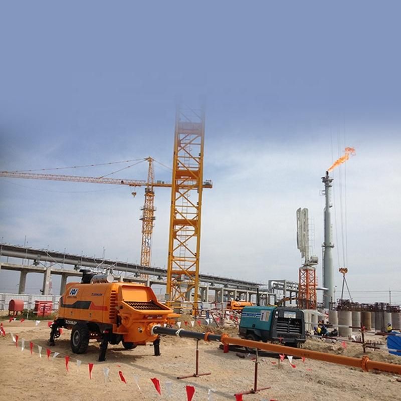 Zoomlion Trailer Concrete Pump 40/50/60/80/100/105/110m3/H Diesel/Electric