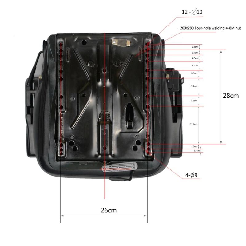 Mechanical Suspension Crane Operator Folding Seat